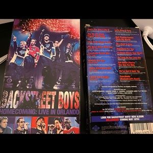 90’s Vintage VHS Backstreet Boys Live In Concert